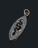925 Silver Snake Diamond Pendant