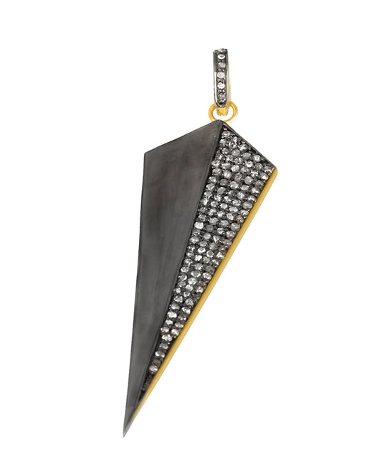 925 Silver Diamond Arrow Pendant