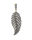 925 Silver Diamond Leaf Pendant