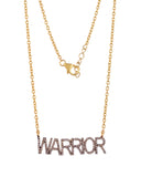 925 Silver Diamond Warrior Necklace