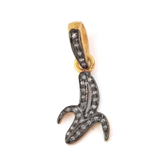 Diamond Pave Banana Charm Pendant