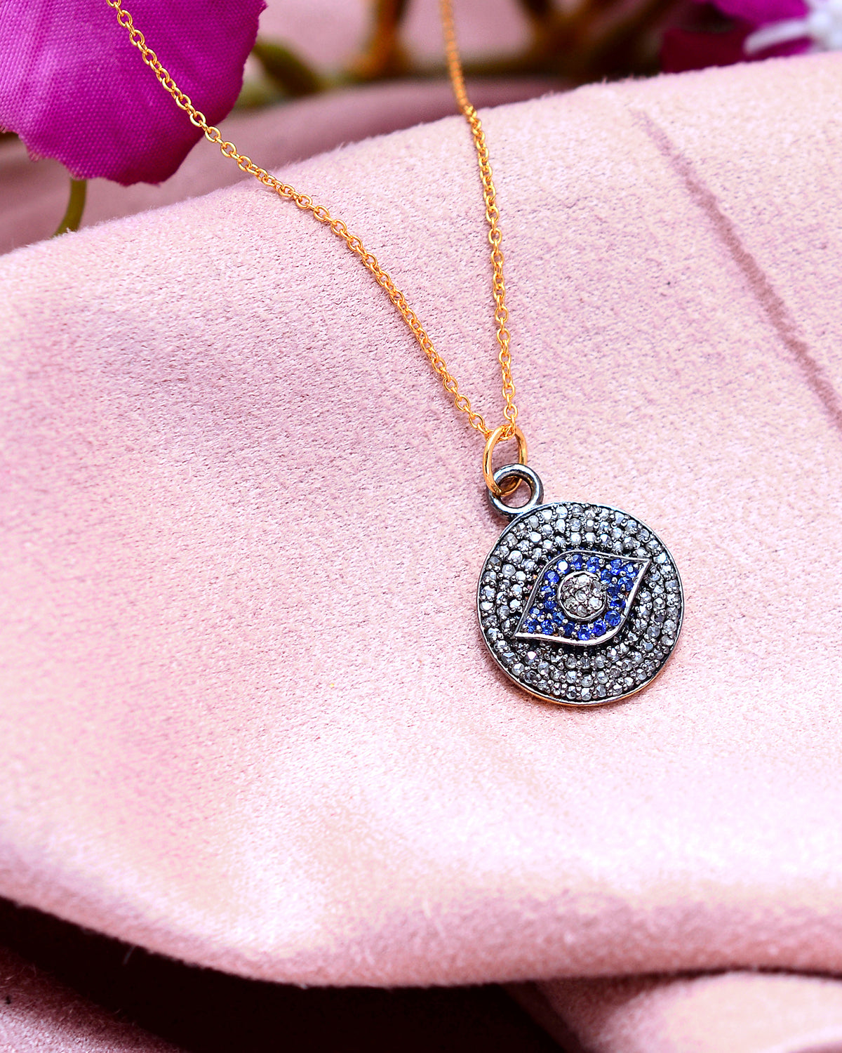 925 Silver Sapphire Necklace
