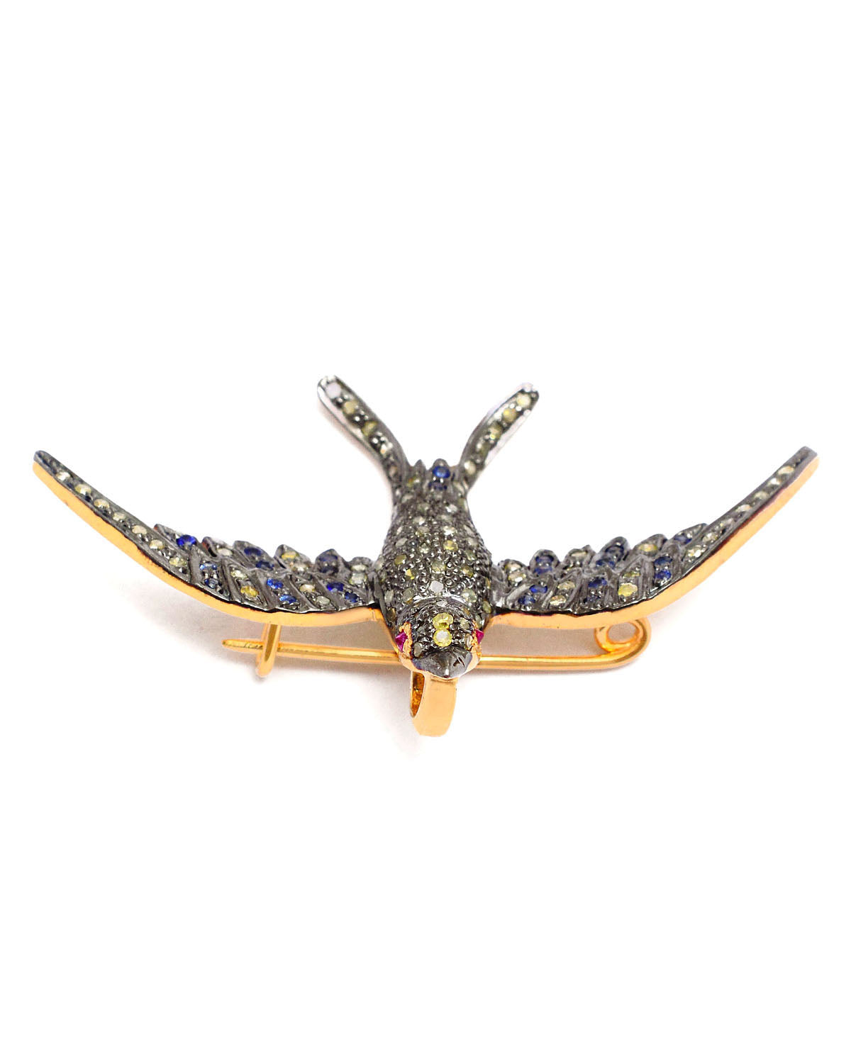 925 Silver Diamond Eagle Brooch/pendant