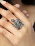 Diamond Tortoise Ring
