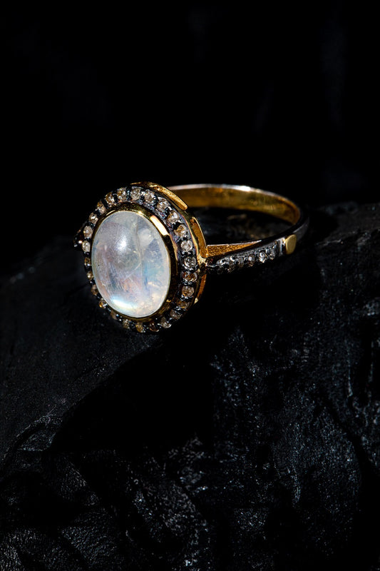 925 Silver Moonstone Ring