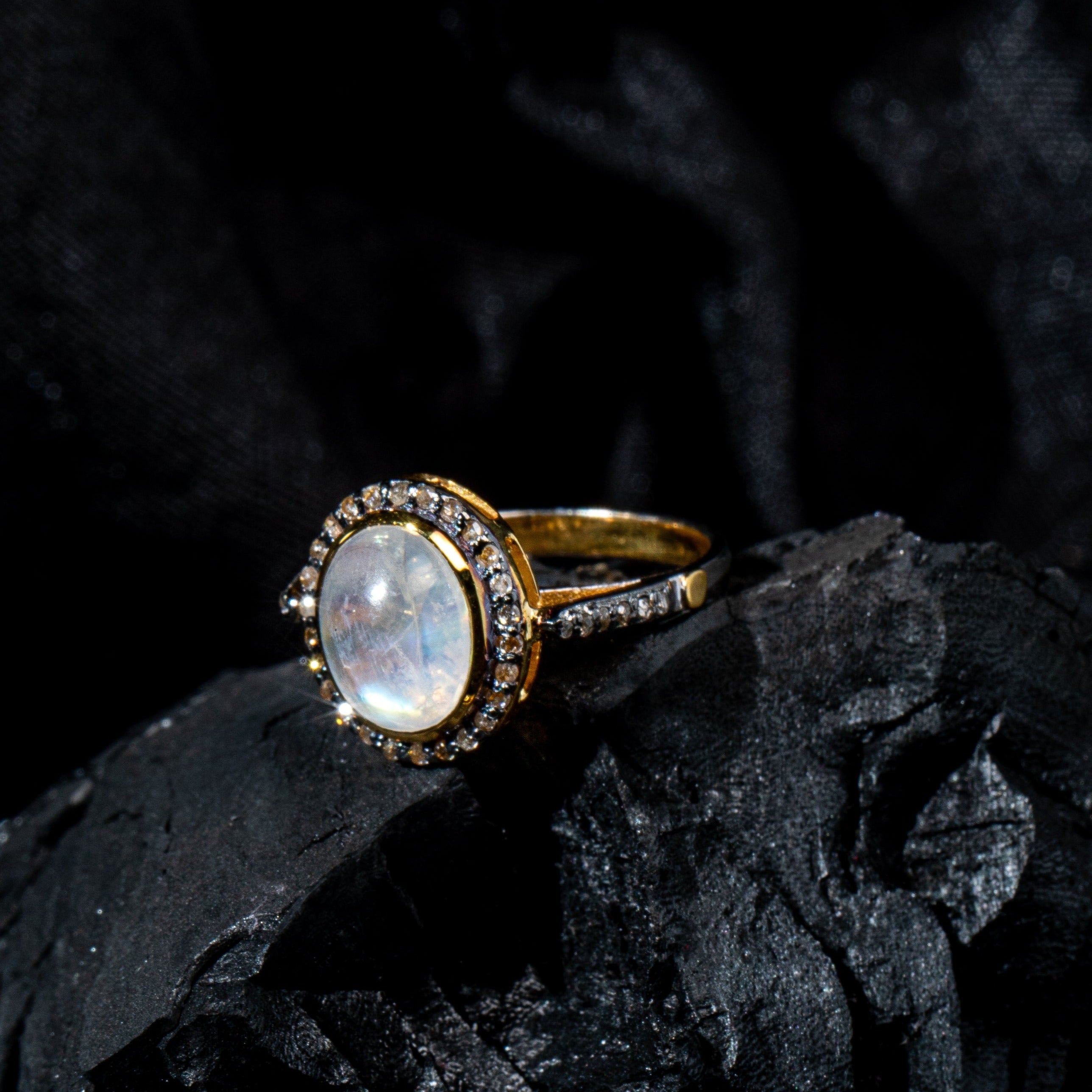 925 Silver Moonstone Ring