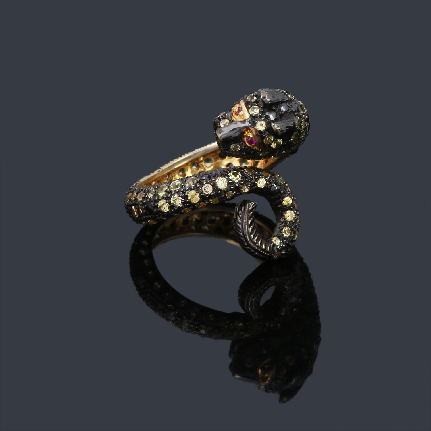 Cobra Sapphire Gemstone Ring