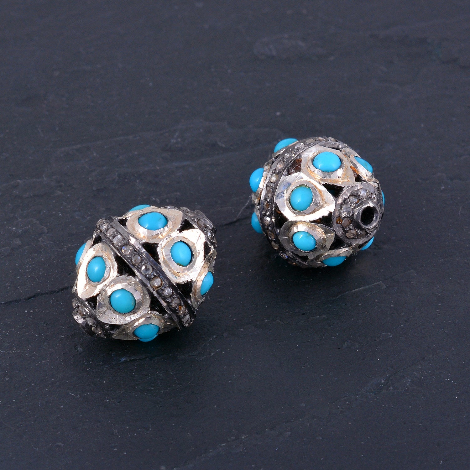 Multi Gemstone Diamond Spacers Connectors Jewelry