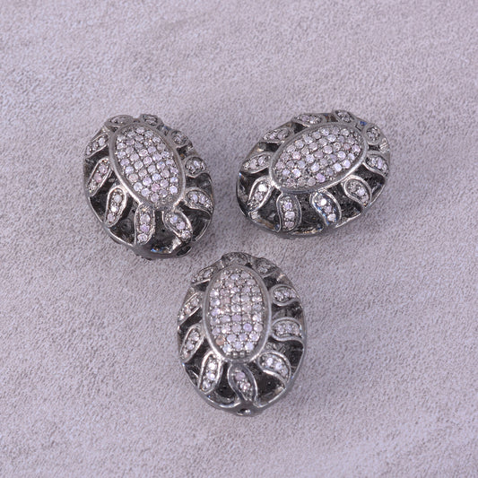 Oval Diamond Spacers Connectors