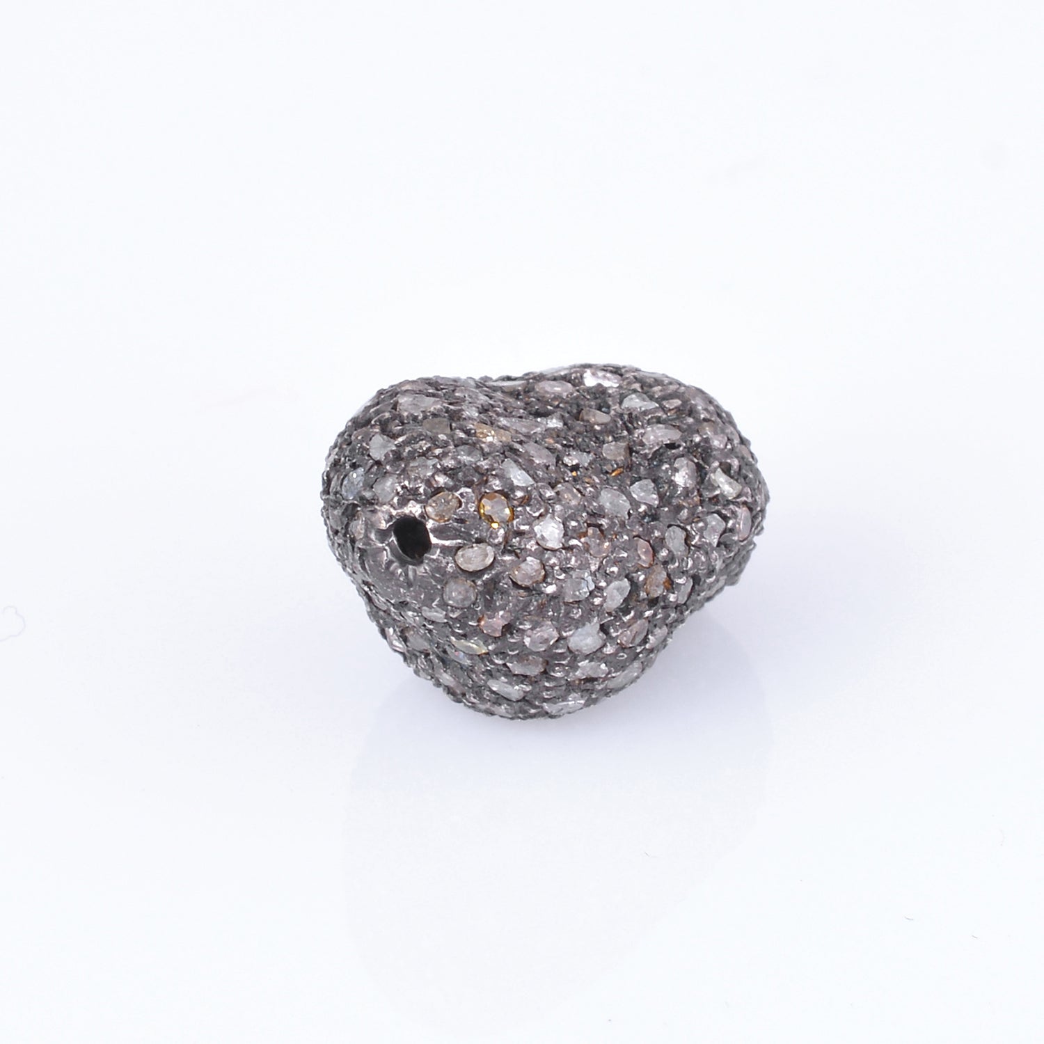Pebble Shape Diamond Pave Spacers